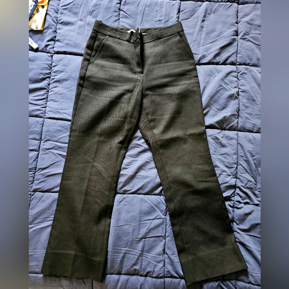 Tory burch straight black cotton pants size 6